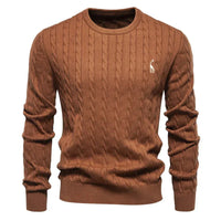 Moritz | Warmer Herrenpullover aus weichem Strick – Braun