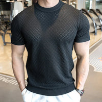 Kryon™-T-Shirt mit Schweißhemmender Dry-Technologie und Muscle-Fit-Schnitt – Schwarz