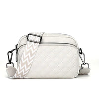 Belle | Raffinierte PU Lederachsen Tasche – Beige