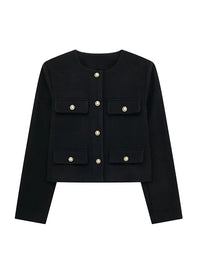 Blanca - Bomberjacken im Crop-Stil – Schwarz