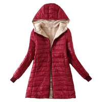 Elise | Gepolsterte Winterjacke – Rot