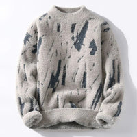 Vince | Abstract Print Pullover – Beige