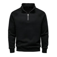 Tim | Eleganter Herrenpullover für kalte Tage – Schwarz