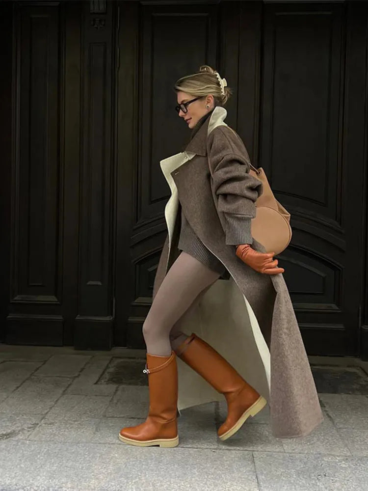 Zare | Langer Dicke Trenchcoat Damen Winter Gemütlich