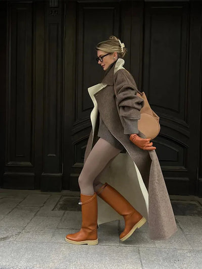 Zare | Langer Dicke Trenchcoat Damen Winter Gemütlich