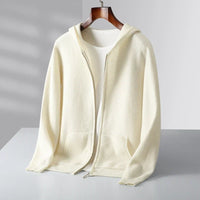 Lucerne Cashmere Hoodie – Weiß