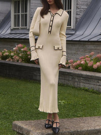 Sara | Elegantes Langkleid – Weiß*