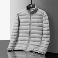 Markus | Gesteppte Jacke Herren modern & lässig – Grau
