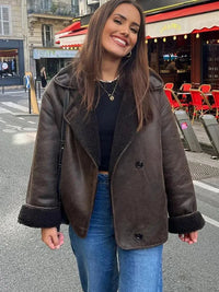 Wiprose | Trendige Fleecejacke – Braun