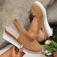 Alicia | Bequeme Sandalen – Hellbraun