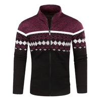 Luke | Zip-Up Vintage Cardigan – Rot