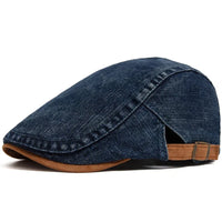 Schiebermütze aus Premium Denim – Dunkelblau