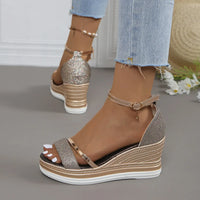 Nora | Konturiertes Fußbett Rutschfest Sandalen – Roségold