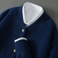 JOSEF - STRICKJACKE AUS KASCHMIR – Blau
