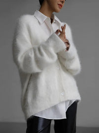 Janessa | Strickjacke – Schneefell