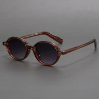 Saskia | Klassische Runde Sonnenbrille – Braun