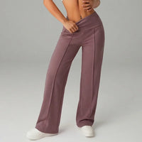 Barcelona™ Damenhose mit hohem, formendem Bund und geradem, lockerem und komfortablem Schnitt – Violett