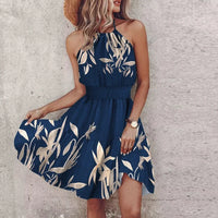 Damen Lässiges Ärmelloses Ibiza Kleid | Mini – Marine