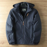 Linton – Wasserdichter Wintermantel Mit Fleecefutter – Blau