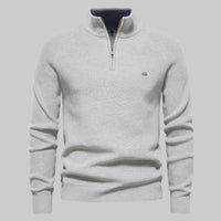 Ludvig™ - Klassischer und Zeitloser Pullover mit Hohem Tragekomfort – Hell grau