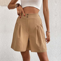 Bersha Shorts | Lässige farbige Sommer-Bermudas Damen – Khaki