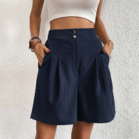 Bersha Shorts | Lässige farbige Sommer-Bermudas Damen – Marine