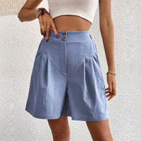 Bersha Shorts | Lässige farbige Sommer-Bermudas Damen – Hellblau
