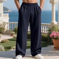 Henry™ Premium-Texturstrickhose mit verstellbarem Kordelzug – Dunkelblau