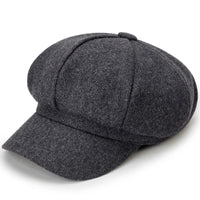 Unisex Stilvolle Baskenmütze | Warm – Dunkelgrau