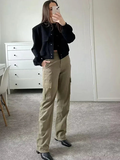 Blouson für Damen - Leichte Sommerjacken mit Knöpfen