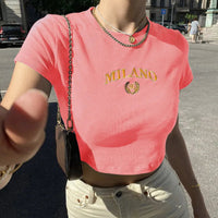 Kourtney | Basic Cropped Top – Rosa
