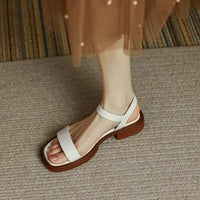 Natalia | Ledersandalen – Weiß