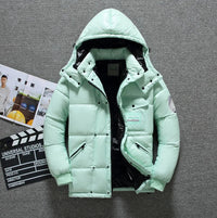 Herren Daunen Jacke Mit Kapuze | Winter – Grün