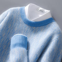 BERND - PULLOVER AUS 100% KASCHMIR – Blau
