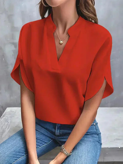 Bluse für Damen - Sommerliche Oberteile mit kurzen Ärmeln für heiße Tage