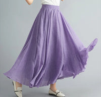 Heidi-Mode | Maxi Rock für Damen Luftig & Modisch – Lavendel