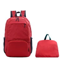 Leicht Faltbar Unisex Reise Rucksack | Draußen – Rot