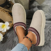 Damen Weiche Stiefel – Beige Weiß