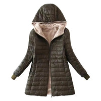 Elise | Gepolsterte Winterjacke – Grün