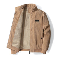 Max | Cordjacke mit Fleecefutter für Herren – Khaki
