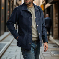 Sterling Sommer Overshirt | Legere elegante Herrenjacke – Dunkelblau