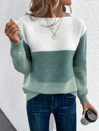 Rhea | Eleganter Winterpullover mit feinem Strick – Grün