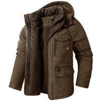 KAI - GEPOLSTERTE JACKE MIT SHERPA-FUTTER – Braun