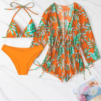 Heidi-Mode | Strand Set Jumpsuit und Bikini – Orange