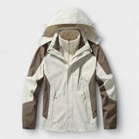 Exeter 3-in-1 Wasserfeste Outdoor-Jacke – Khaki