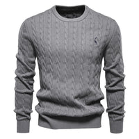 Moritz | Warmer Herrenpullover aus weichem Strick – Dunkelgrau
