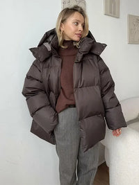 Zavinya | Daunenjacke – Dunkelbraun