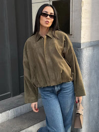 Stylische Übergangsjacke für Damen | Grün – Grün