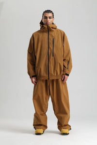 Unisex Winter Skianzug | Zweiteilig Satz – Braun
