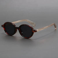 Saskia | Klassische Runde Sonnenbrille – Rot